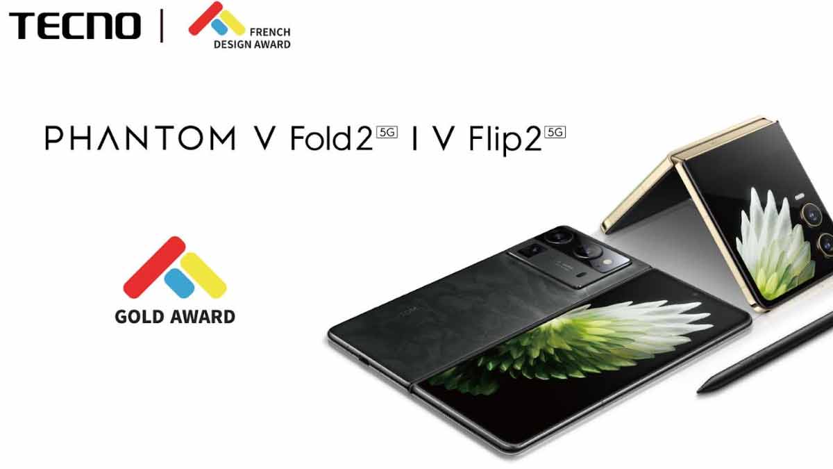 TECNO PHANTOM V Fold2 5G i PHANTOM V Flip2 5G osvojili prestižnu nagradu na French Design Awards