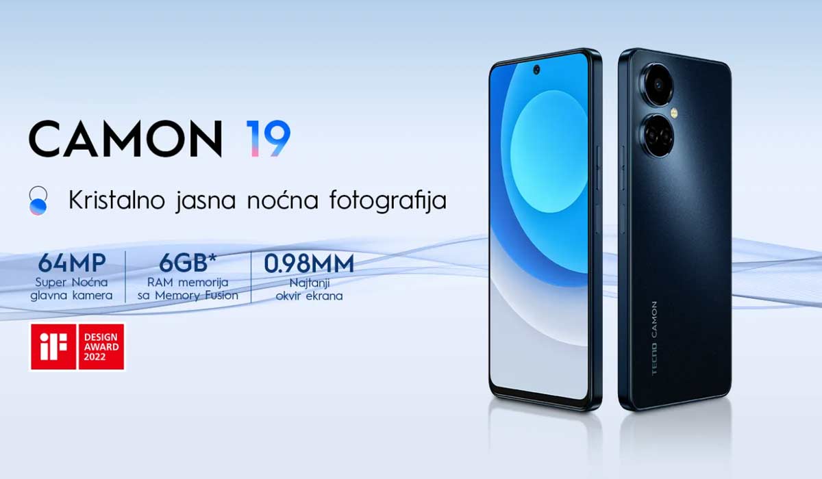 TECNO Camon 19 se izdvaja svojim sofisticiranim dizajnom i pažljivo osmišljenim estetikom