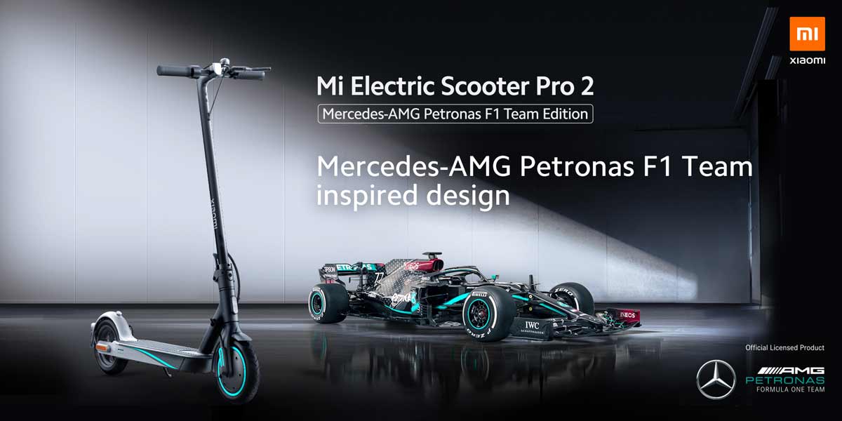 xiaomi pro 2 mercedes amg electric scooter